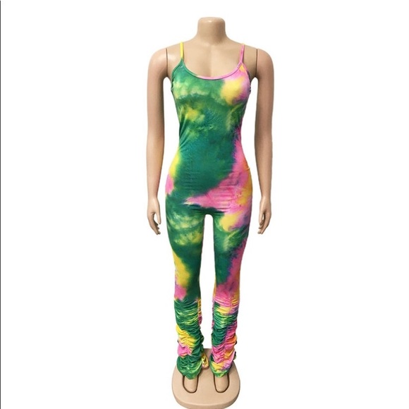 Sexy Tie-dye jumpsuit - Picture 2 of 4
